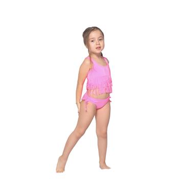 Sunset kız çocuk bikini - fosforlu pembe