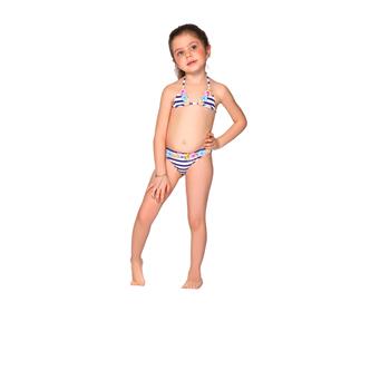 Sunset küçük üçgen kız çocuk bikini - mor