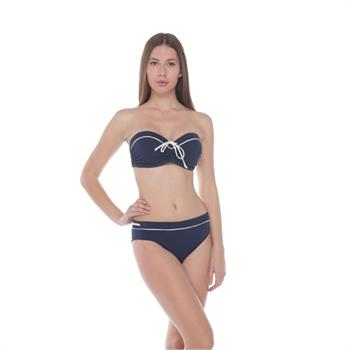 Sunset straplez çıkabilen silikonlu bikini - lacivert