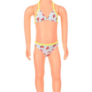 Sunset küçük üçgen kız çocuk bikini - yeşil