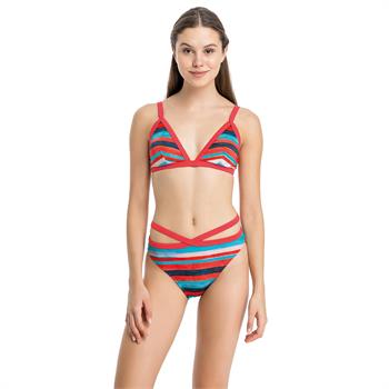 Dagi geniş üçgen bikini - turuncu