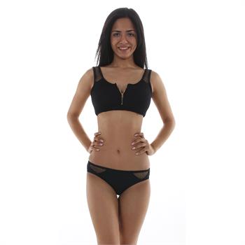 Dagi toplayıcı bikini - siyah