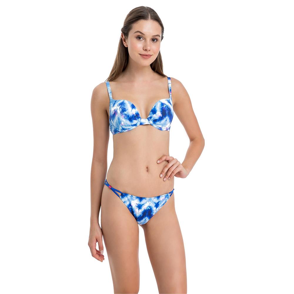 Dagi sabit silikonlu balenli bikini