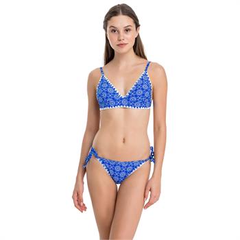 Dagi geniş üçgen bikini - mavi