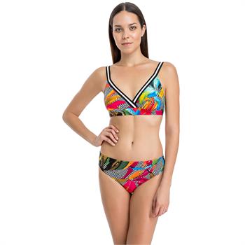 Dagi geniş üçgen bikini - turuncu