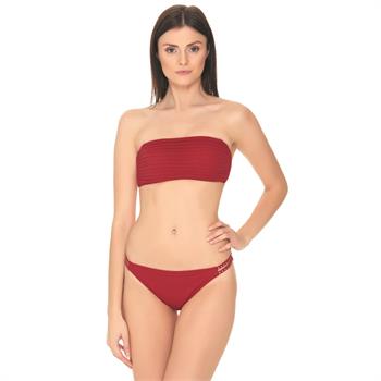 Dagi straplez bikini - kırmızı