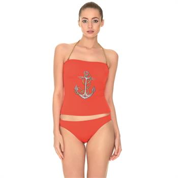 Dagi straplez tankini - turuncu