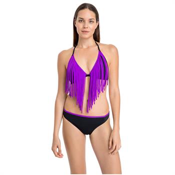 Dagi geniş üçgen bikini - siyah