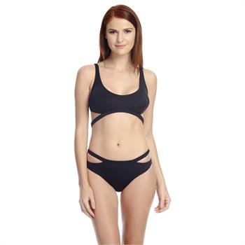 Dagi geniş üçgen bikini - siyah