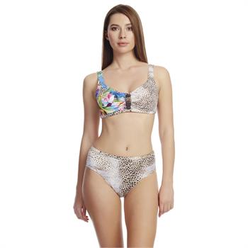Dagi toplayıcı leopar bikini - vizon
