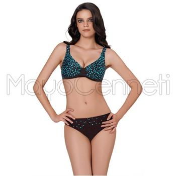 Sunset toplayıcı bikini - kahverengi