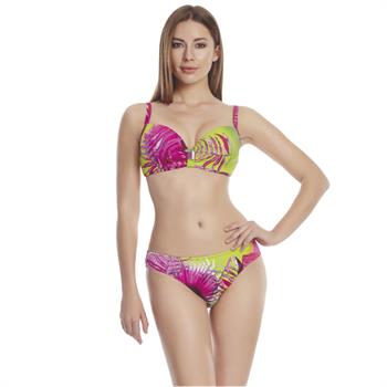 Dagi sabit silikonlu balenli bikini - karışık