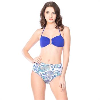 Aquella straplez bikini - saks mavi
