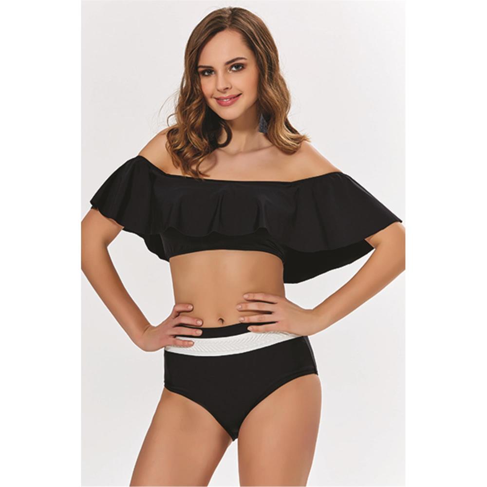 Argento toplayıcı fırfırlı bikini