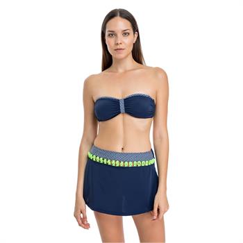 Dagi straplez etekli bikini - lacivert