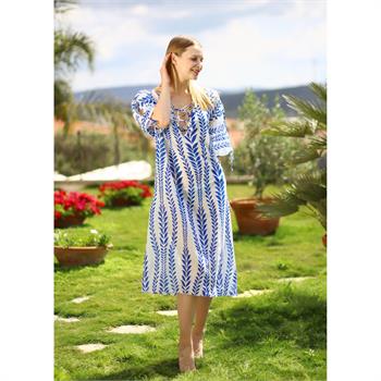Lev & end pamuklu tunik - mavi