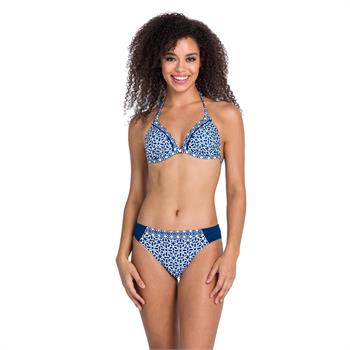 Dagi kaplı üçgen bikini - saks mavi