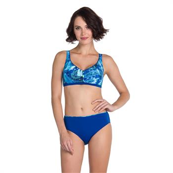 Dagi toplayıcı bikini - saks mavi