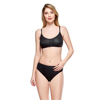 Louren klasik kap bikini - siyah
