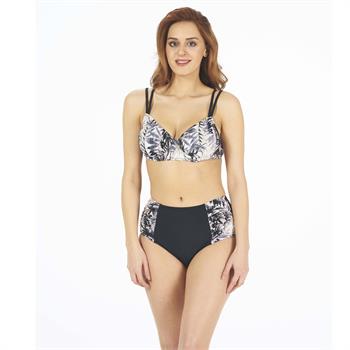 Estiva sabit silikonlu minimizer bikini - siyah