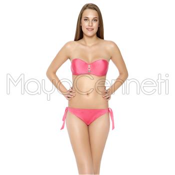 2014 SUNSET Sabit Silikonlu Straplez Bikini