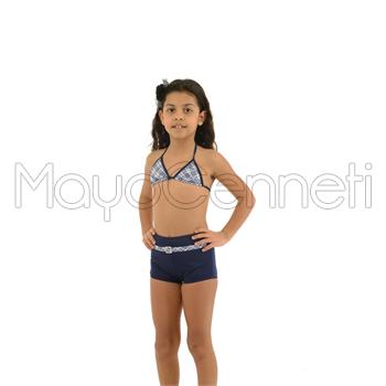 2014 AZRA Küçük Üçgen Şortlu Kız Çocuk Bikini