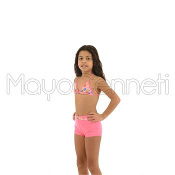 2014 AZRA Küçük Üçgen Şortlu Kız Çocuk Bikini