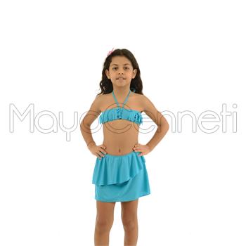 2014 AZRA Straplez Etekli Kız Çocuk Bikini