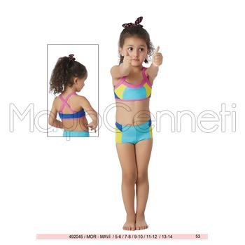 2014 SUNSET Yüzücü Şortlu Kız Çocuk Bikini