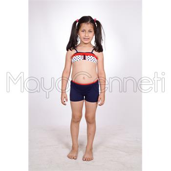 2014 DAGİ Straplez Fırfırlı Şortlu Kız Çocuk Bikini
