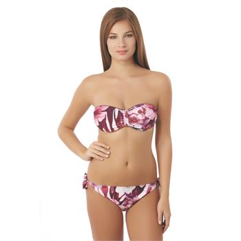 Sunset straplez bikini - bordo