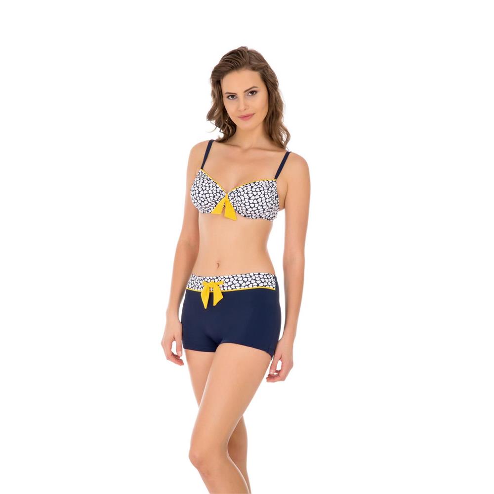 Dagi Balenli şortlu Bikini Lacivert U4083014 Mayocenneticom