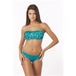 Sunset straplez bikini - yeşil
