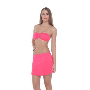 Sunset toplayıcı etekli bikini - mercan