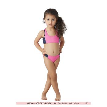 Sunset yüzücü kız çocuk bikini - lacivert