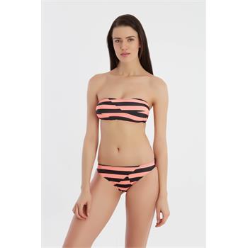 Sunset straplez bikini - coral